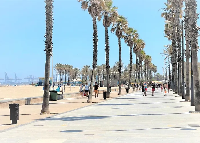 Beach Valencia Luxury A40-28 Apartment With Terrace And Sea Views